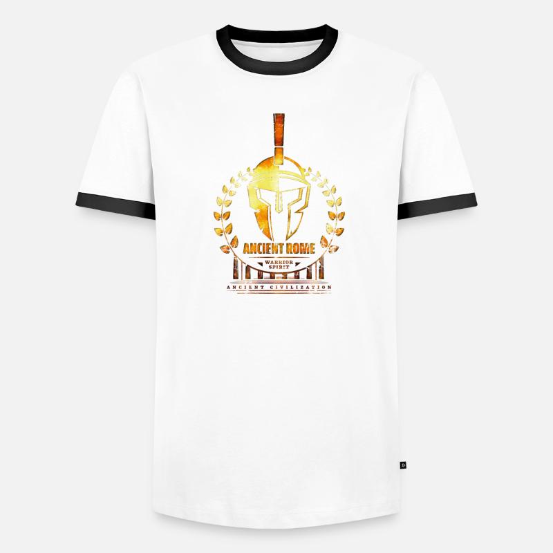 Antikes Rom Kriegergeist Antike Zivilisation Männer Kontrast-T-Shirt