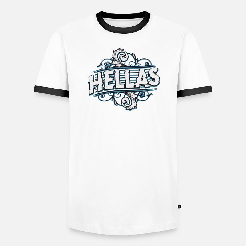 Hellas - Grèce - Ἑλλάς Hellás T-shirt contrasté Homme