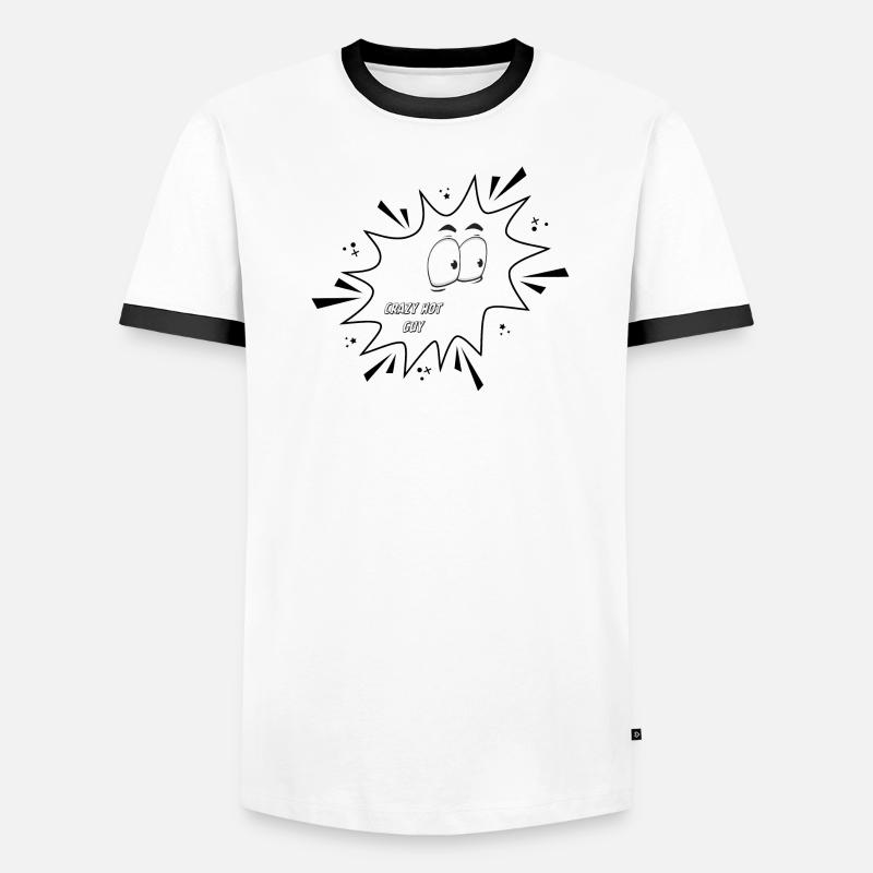 Crazy Hot Guy Männer Kontrast-T-Shirt