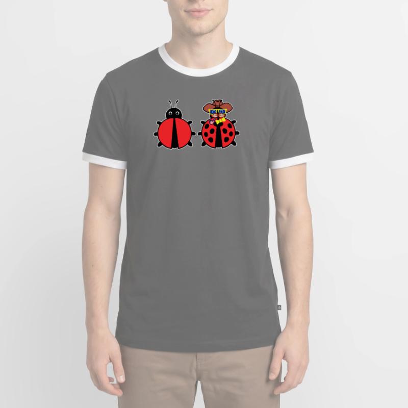Bugs Bugfixing Debug Developer Computerfreak Männer Kontrast-T-Shirt