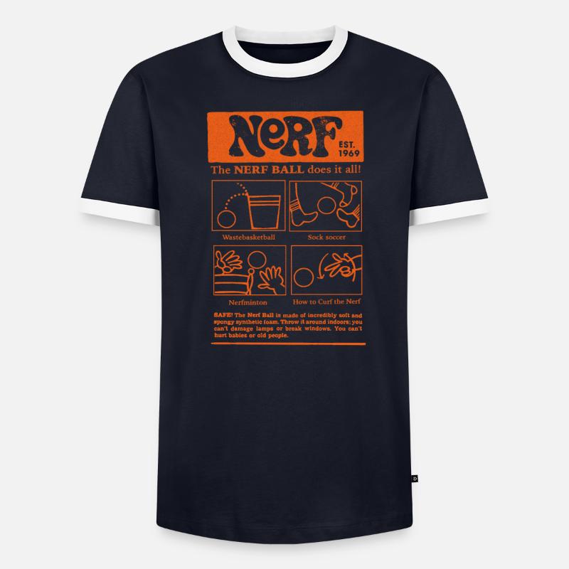 Nerf The Nerf Ball Does It All Design T-shirt contrasté Homme