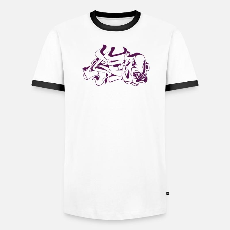 Conception de graffiti abstrait T-shirt contrasté Homme