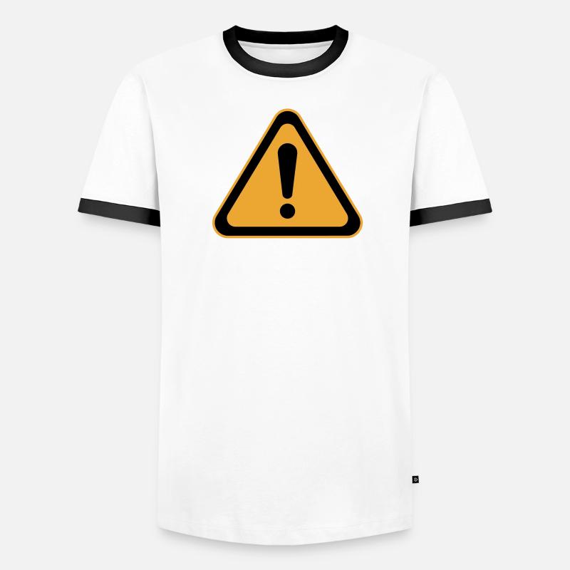 Icône d’avertissement du système piraté T-shirt contrasté Homme