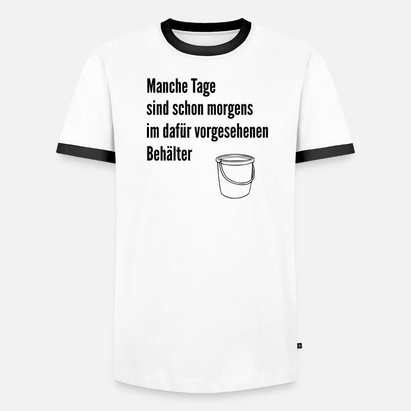 Tag im Eimer  Männer Kontrast-T-Shirt