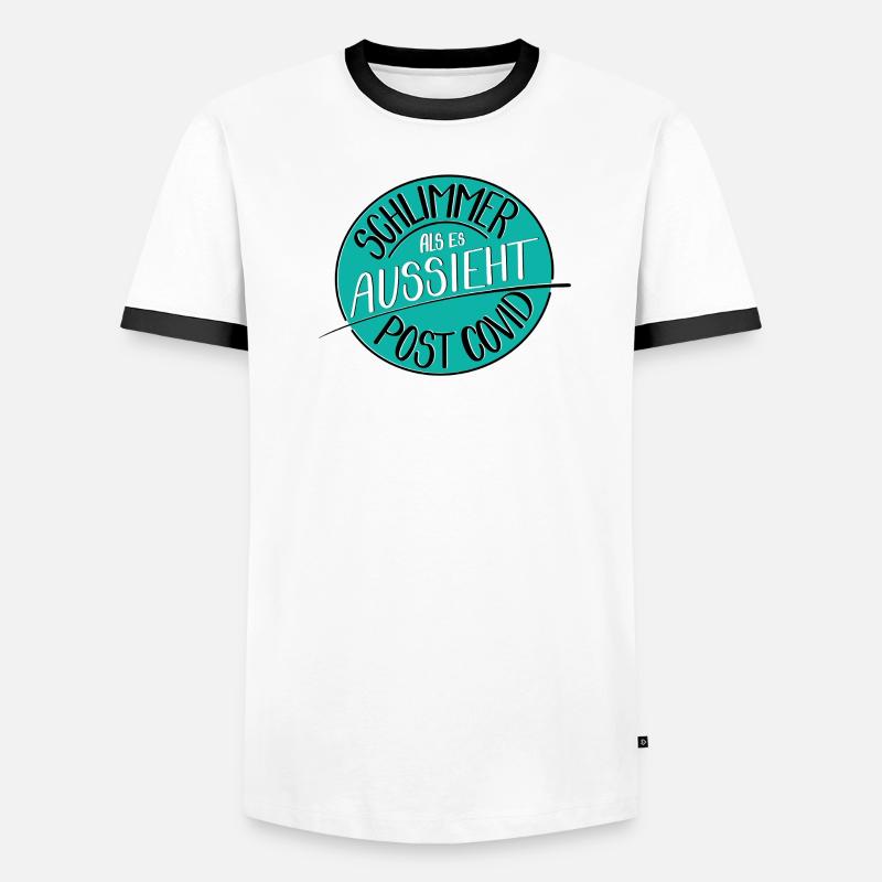 Schlimmer als es aussieht, Post Covid Männer Kontrast-T-Shirt