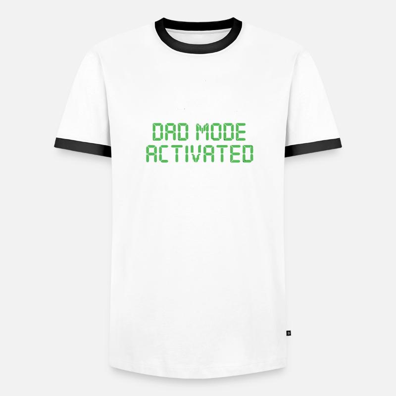 Reste pauvre Mode Papa activé Plus drôle T-shirt contrasté Homme