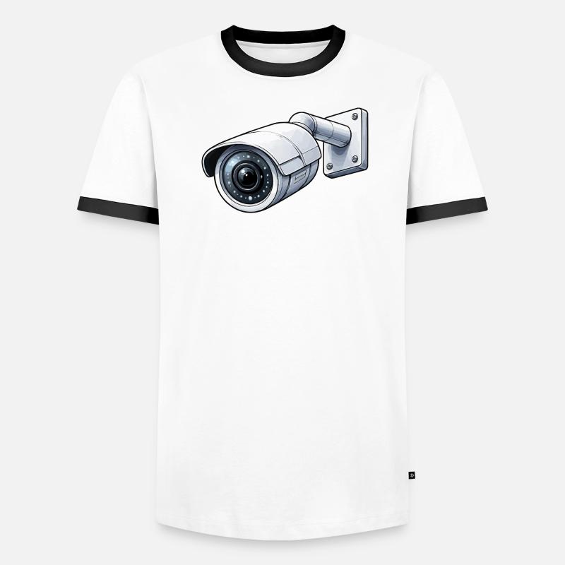 Caméra de surveillance Caméra de surveillance T-shirt contrasté Homme