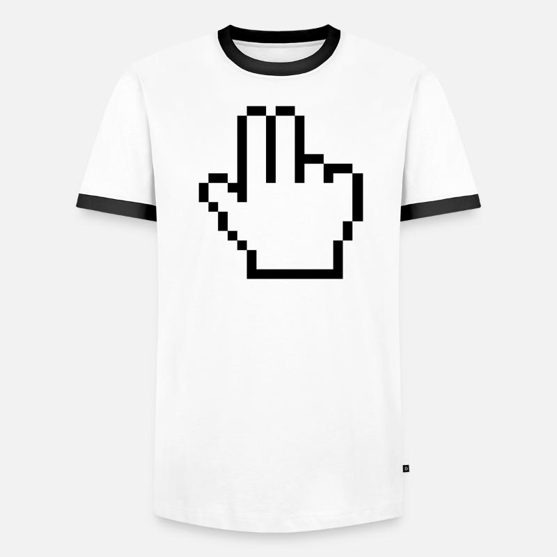 Main de souris 2 doigts T-shirt contrasté Homme
