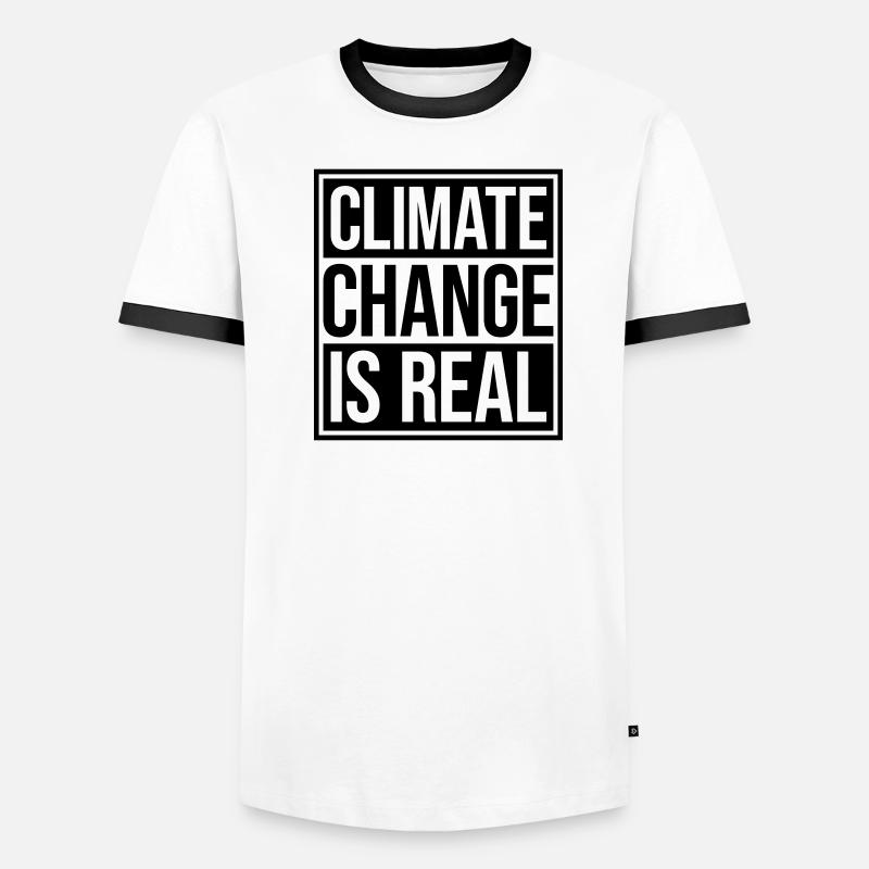 Climate Change Is Real Climate Change Science Men's Ringer Shirt