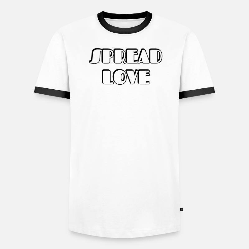 Diffusez l’amour du design typographique audacieux T-shirt contrasté Homme