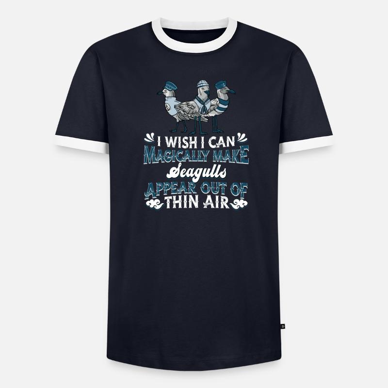 Möwe Seemöwe - Männer Kontrast-T-Shirt - undefined