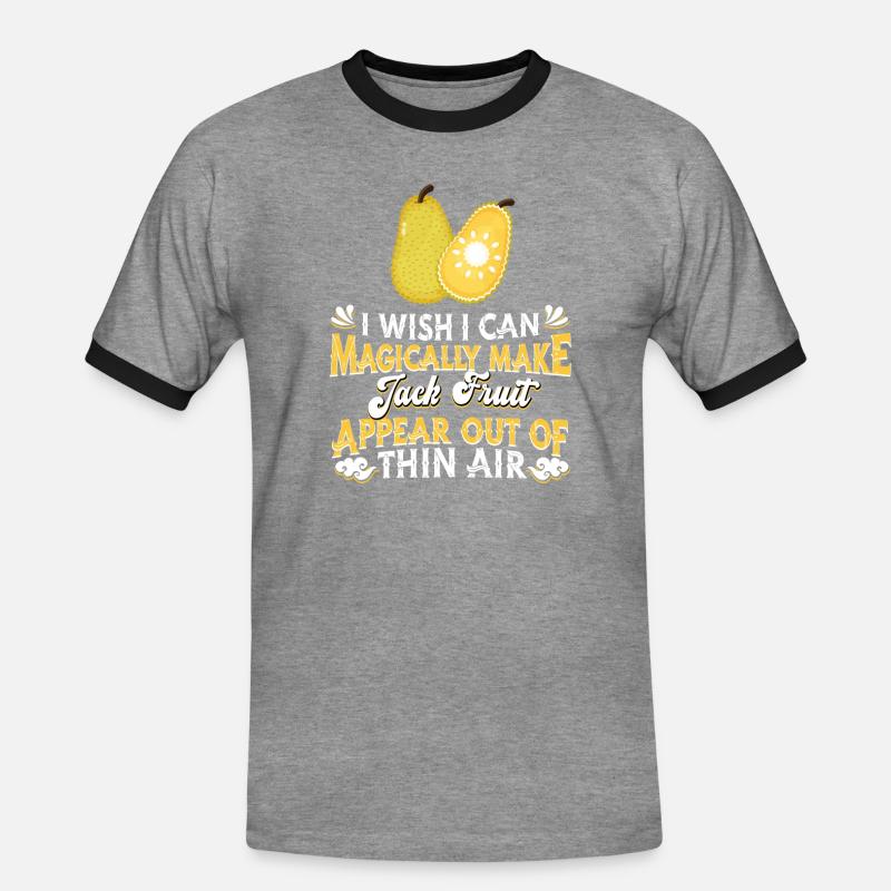 Jackfruit Jackfruit Fruit Fruit - Men's Ringer Shirt - heather grey/black