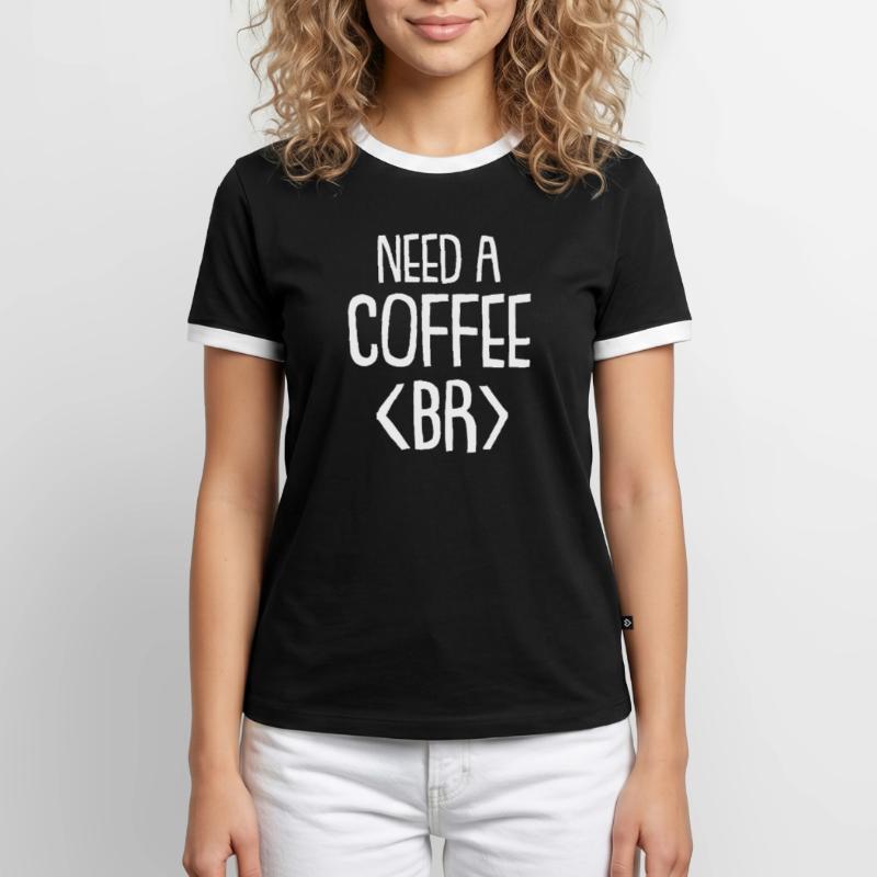 Programmierer Coder Software Entwickler Männer Kontrast-T-Shirt