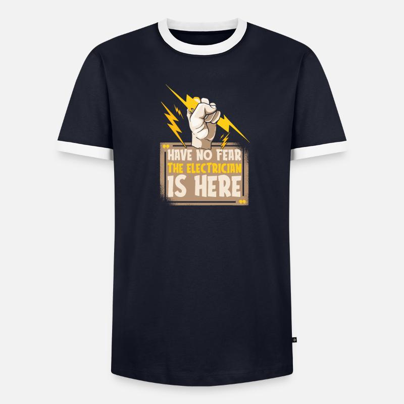 Electrician Electrical Engineer Electronics Technician Men's Ringer Shirt