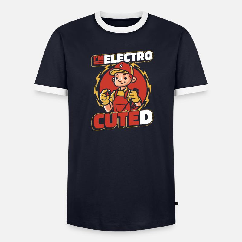 Electrician Electronics technician Construction electrician - Men's Ringer Shirt - undefined