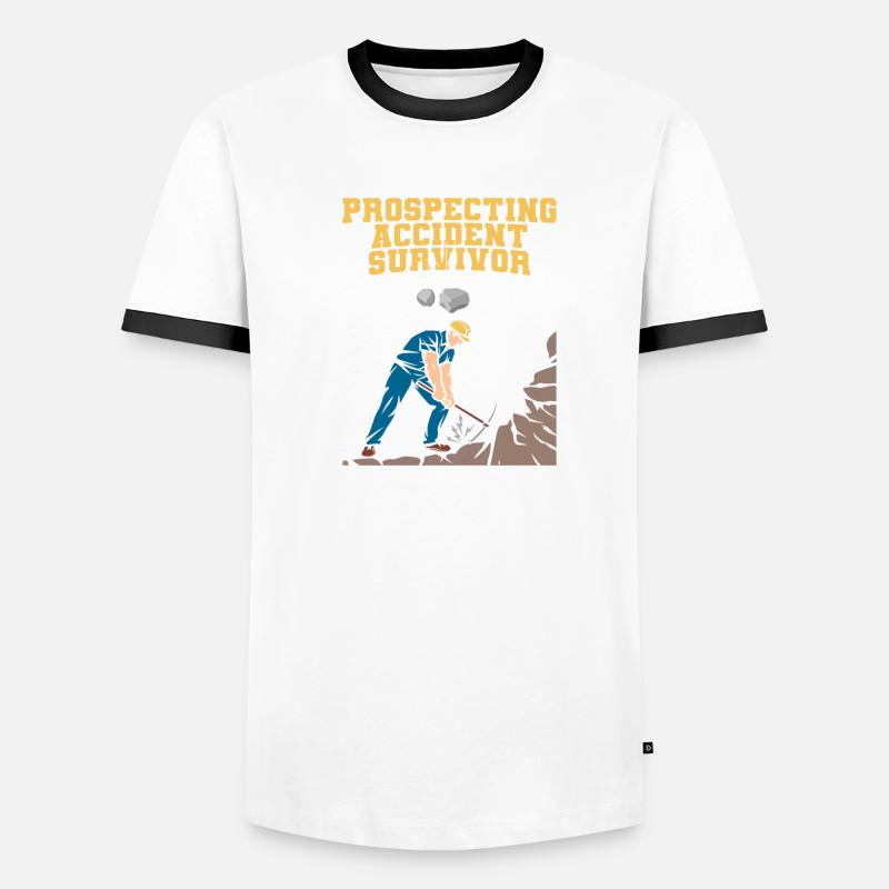 Prospectors Digging Treasure Men's Ringer Shirt