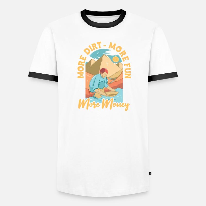 Prospectors Digging Treasure Men's Ringer Shirt