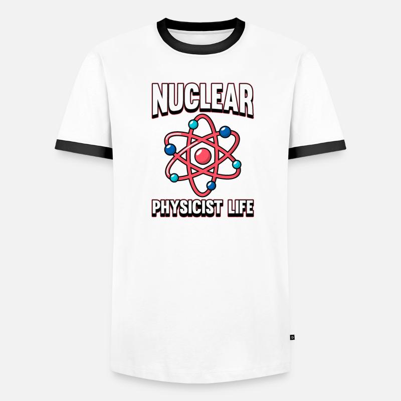 Physik Phyiker Kernphysik Männer Kontrast-T-Shirt