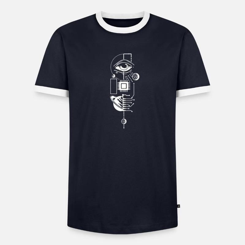Entwickler Coder Programmierer Chip - Männer Kontrast-T-Shirt - undefined