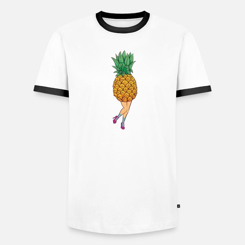 Attach pineapple Men's Ringer Shirt