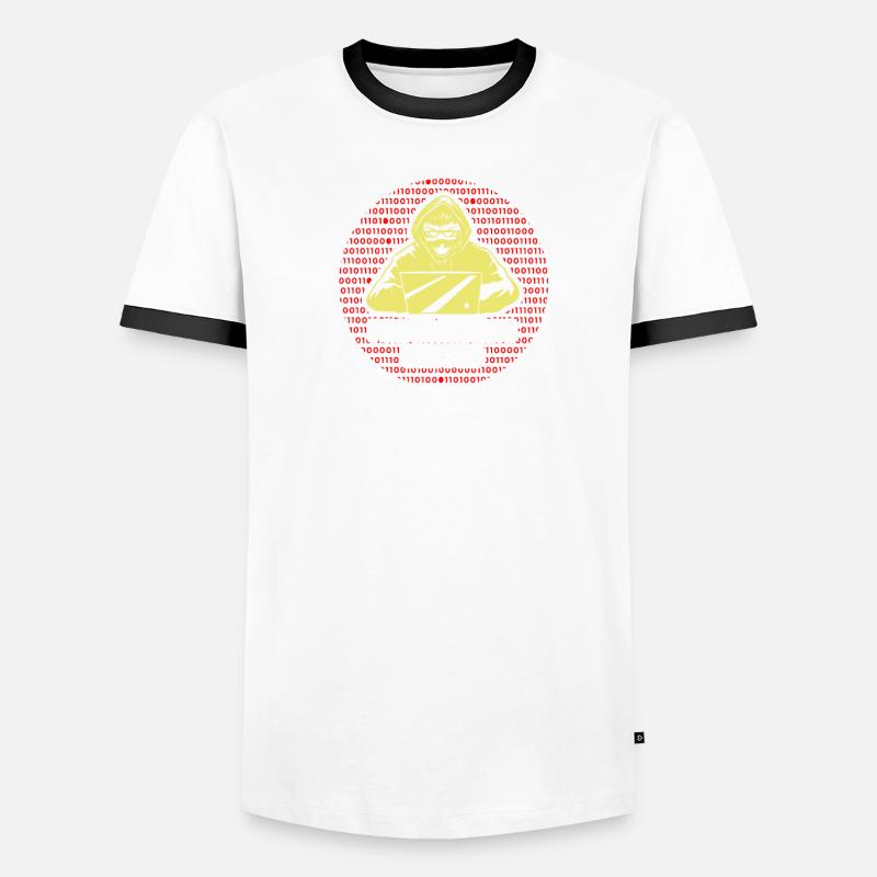 Entwickler Coder Programmierer Vereinigt Coding Männer Kontrast-T-Shirt