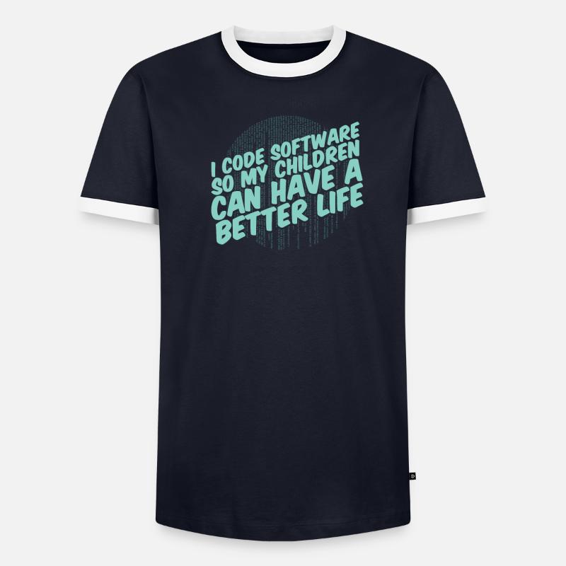 Developer Coder Programmer Parent - Men's Ringer Shirt - undefined