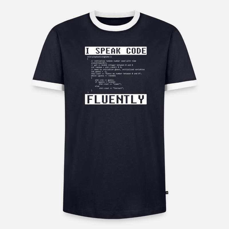 Developer Coder Programmer Funny Men's Ringer Shirt