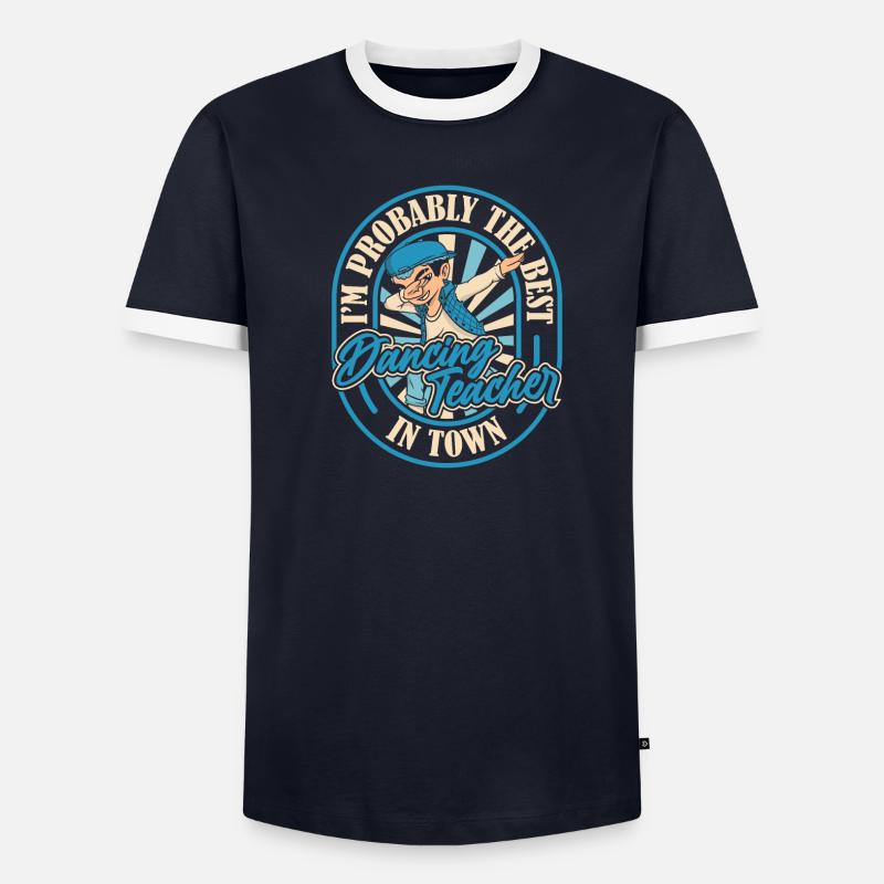 Dabs de professeur de danse T-shirt contrasté Homme