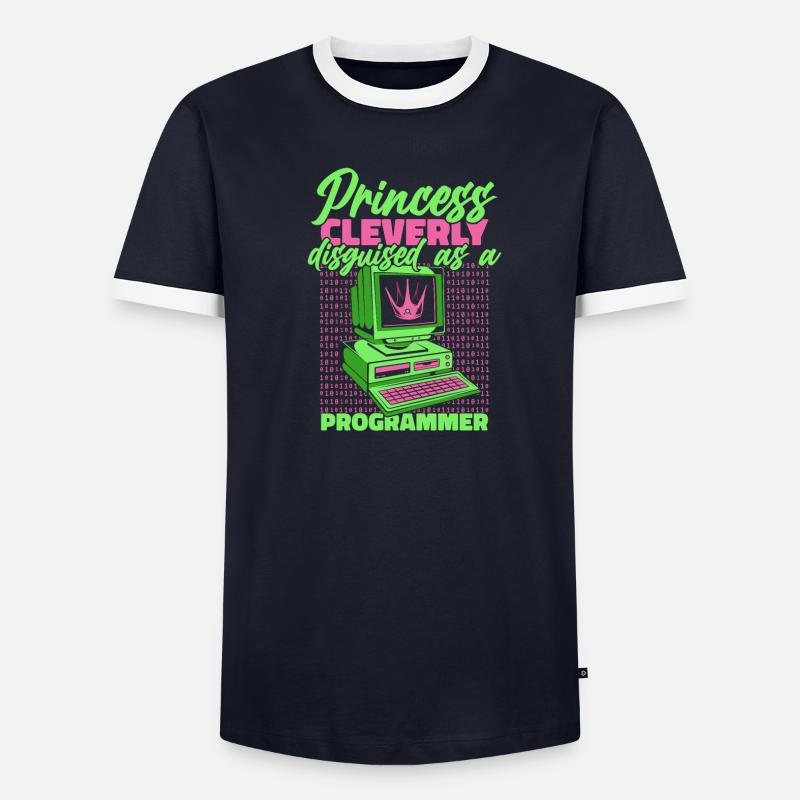 Développeur Coder Programmeur Princess - T-shirt contrasté Homme - undefined