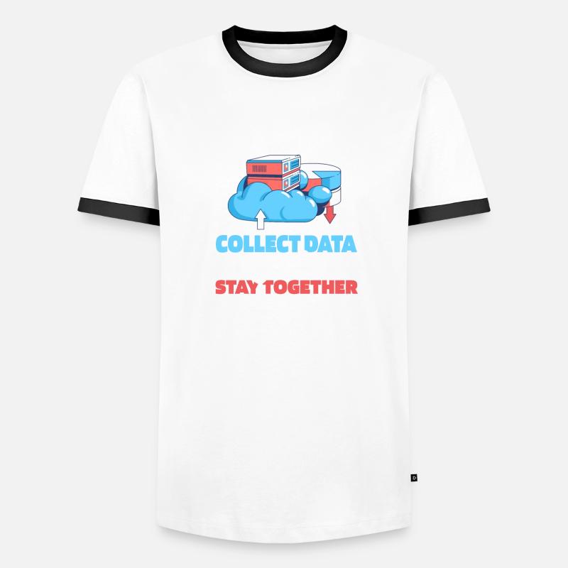 Data Science Data Analyst Paar Männer Kontrast-T-Shirt