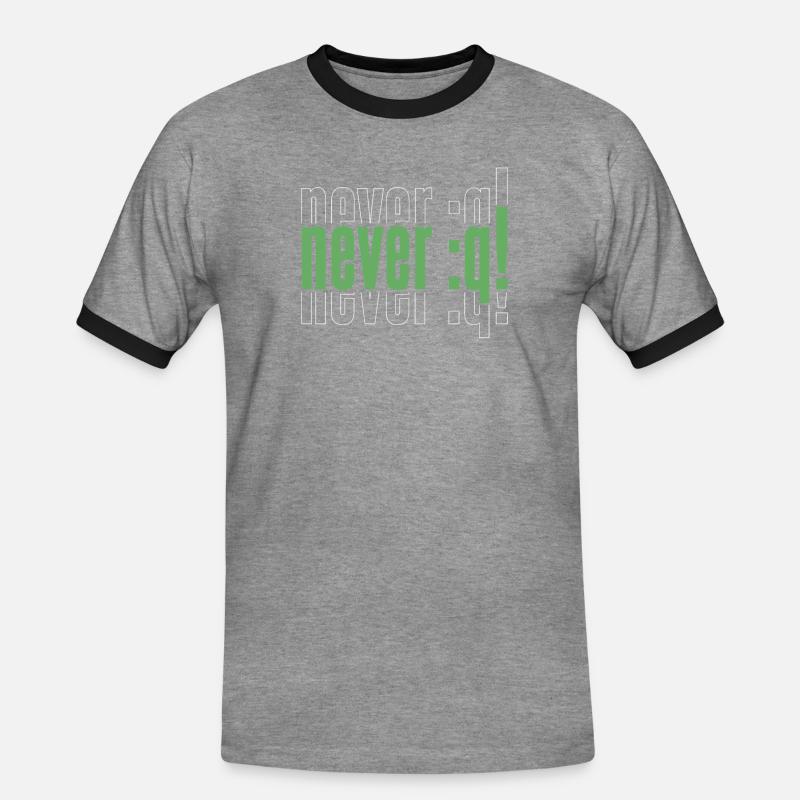 Entwickler Coder Programmierer Lustig - Männer Kontrast-T-Shirt - Grau meliert/Schwarz