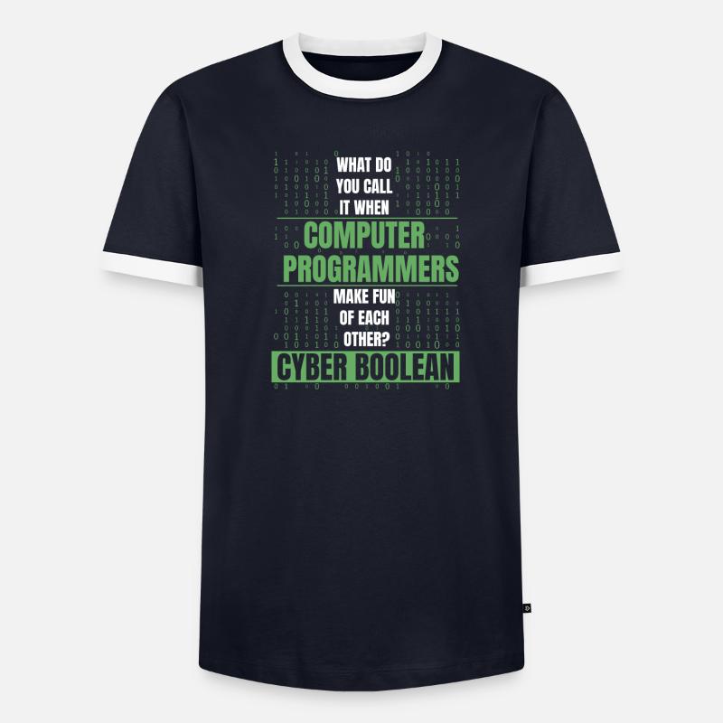 Developer Coder Programmer Funny Men's Ringer Shirt