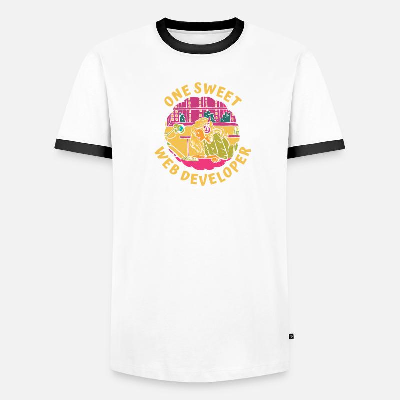 Web Entwickler Webdeveloper Süss Männer Kontrast-T-Shirt