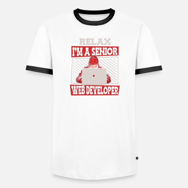 Web Developer Web Developer Senior Men's Ringer Shirt