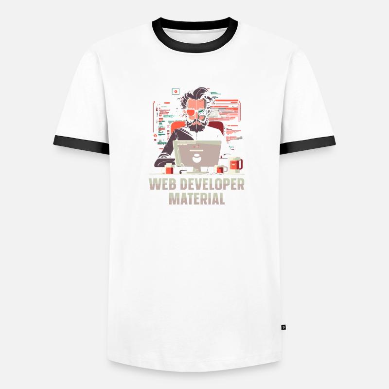 Web Developer Webdeveloper Cool Men's Ringer Shirt