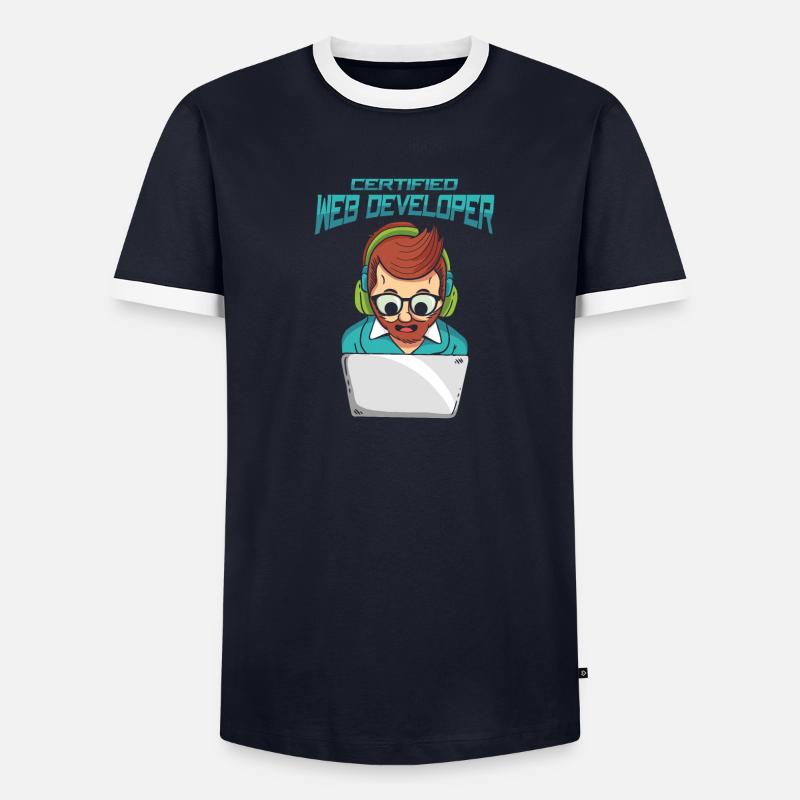 Web Developer Web Developer Certified Men's Ringer Shirt