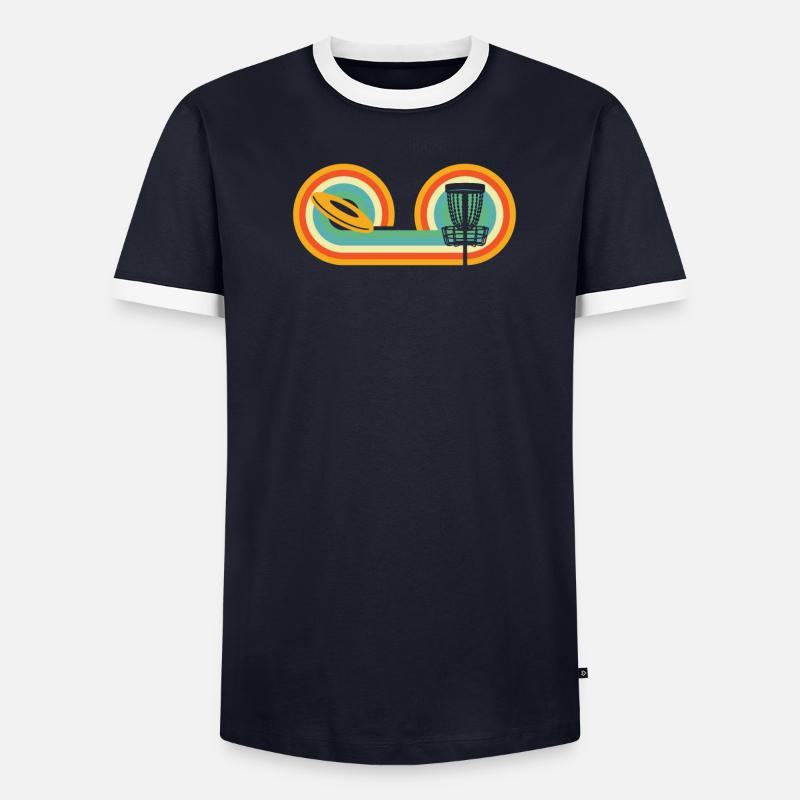 Frisbee Golf Disc Golf Men's Ringer Shirt