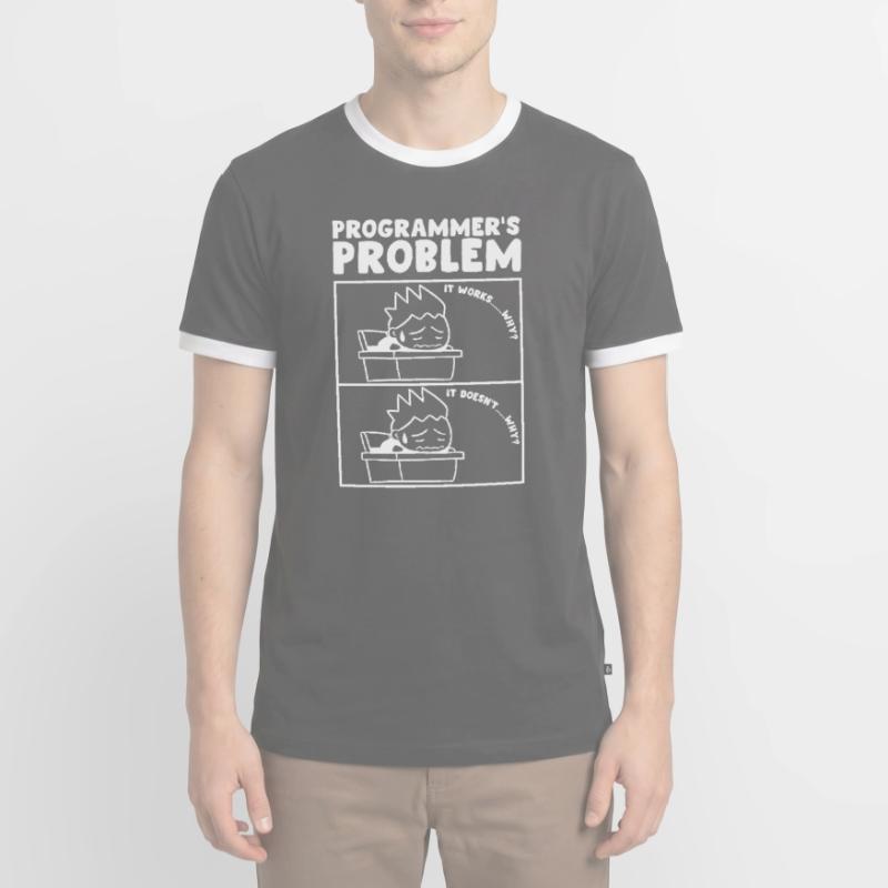 Programmers Problem Programmeur Informaticien T-shirt contrasté Homme