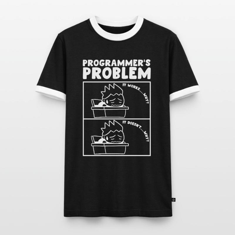 Programmers Problem Programmeur Informaticien T-shirt contrasté Homme