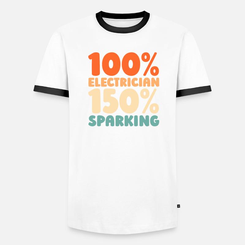 Electrician, Electronics Technician Men's Ringer Shirt