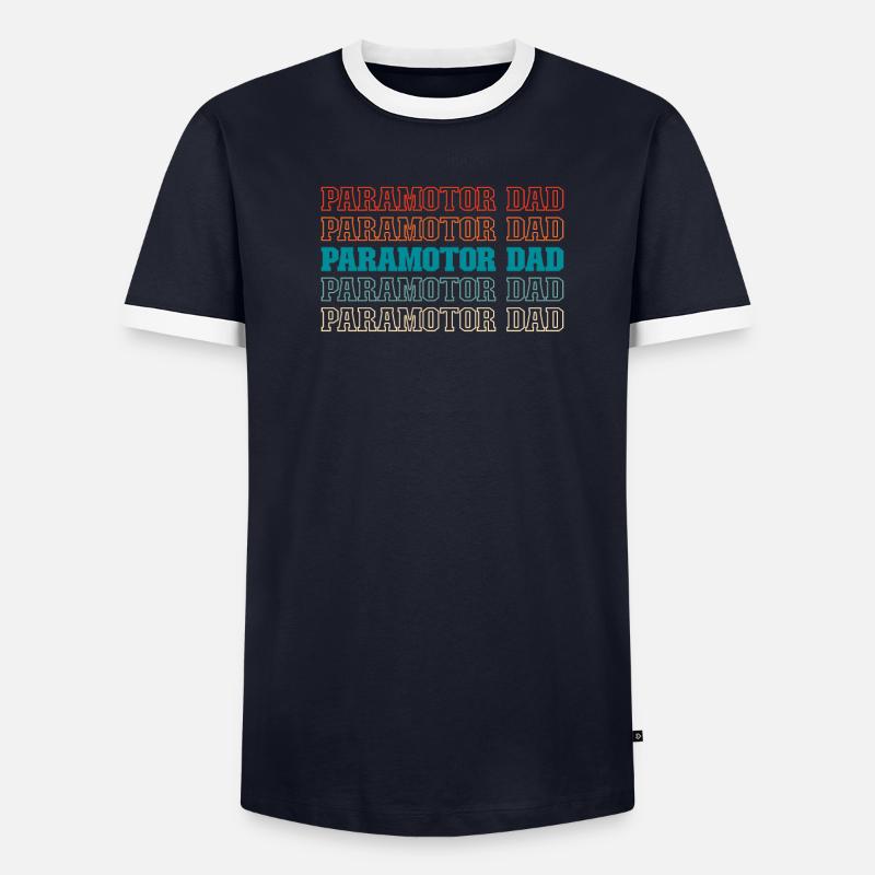 Paramoteur parapente T-shirt contrasté Homme