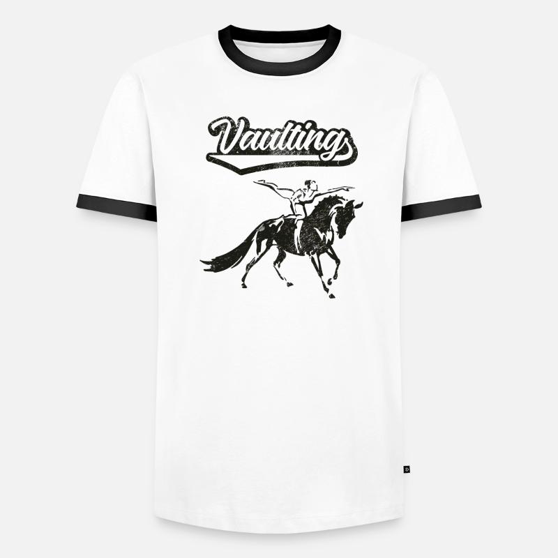 Saut à cheval de saut à cheval T-shirt contrasté Homme