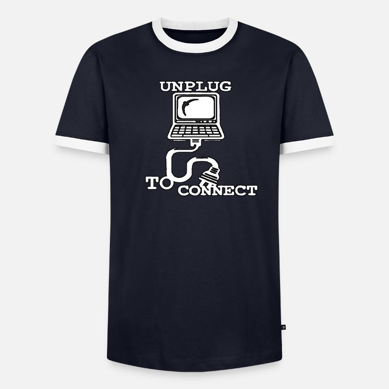 Débranchez pour connecter T-shirt contrasté Homme