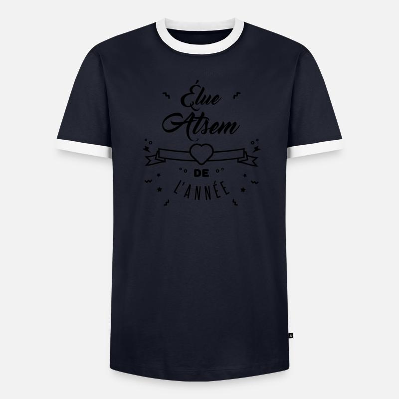 élue atsem T-shirt contrasté Homme