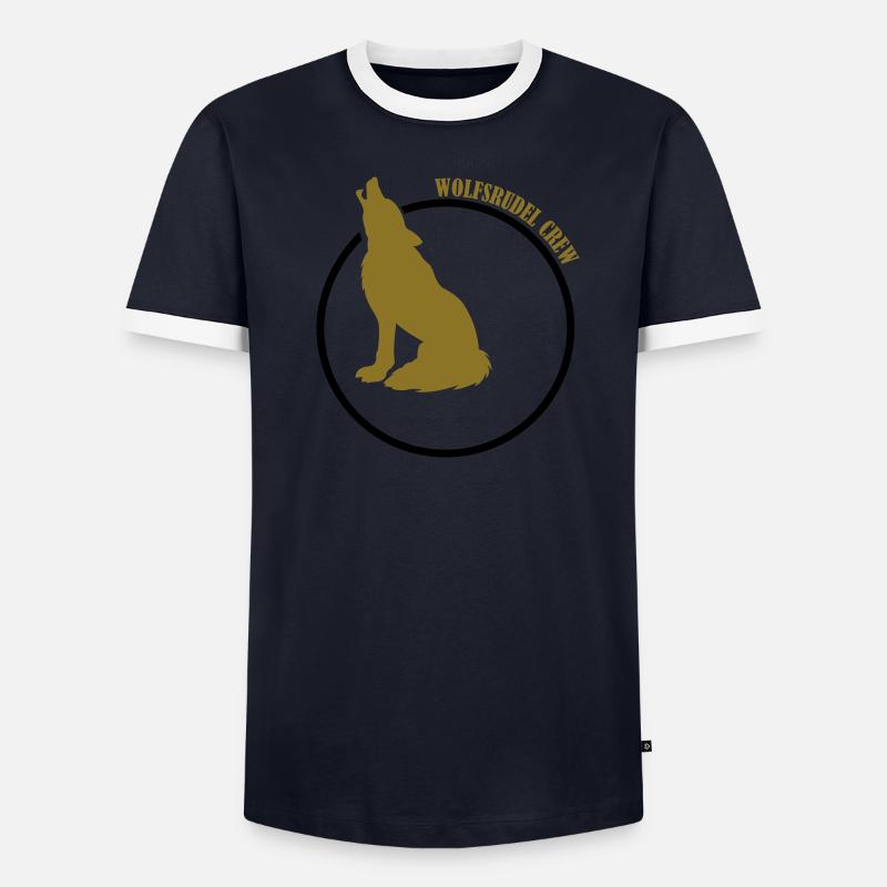 wolfsrudel_crew_02 Männer Kontrast-T-Shirt
