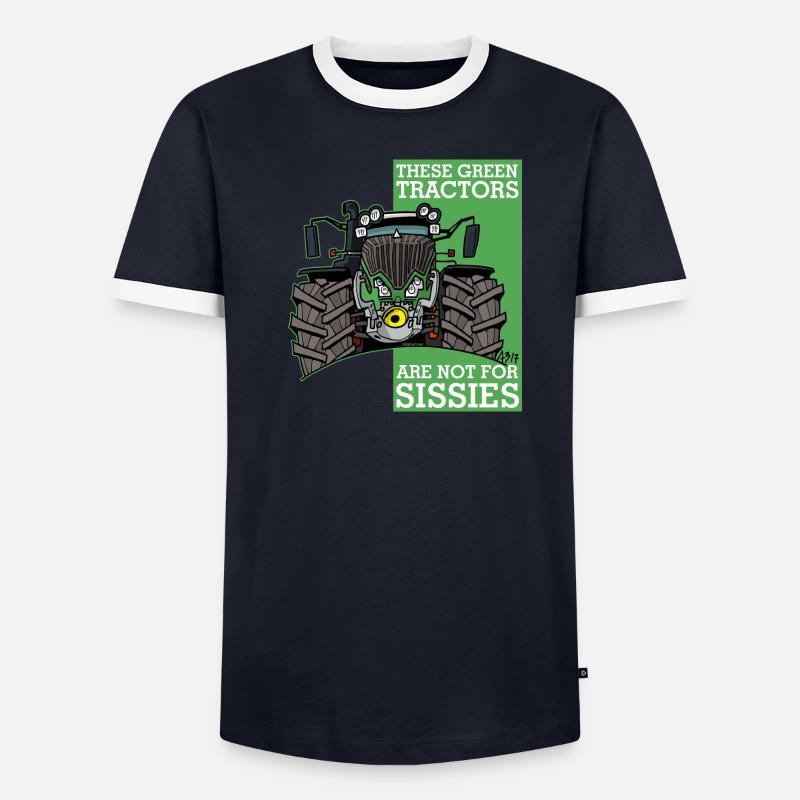 ces tracteurs verts ne sont pas pour les missions2 T-shirt contrasté Homme