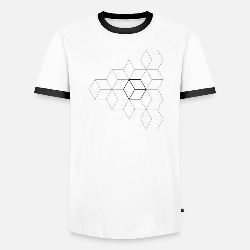 Triangle Cubes Men's Ringer Shirt