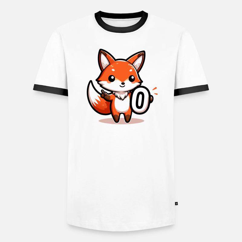 Adorable Zero Fox Left Men's Ringer Shirt