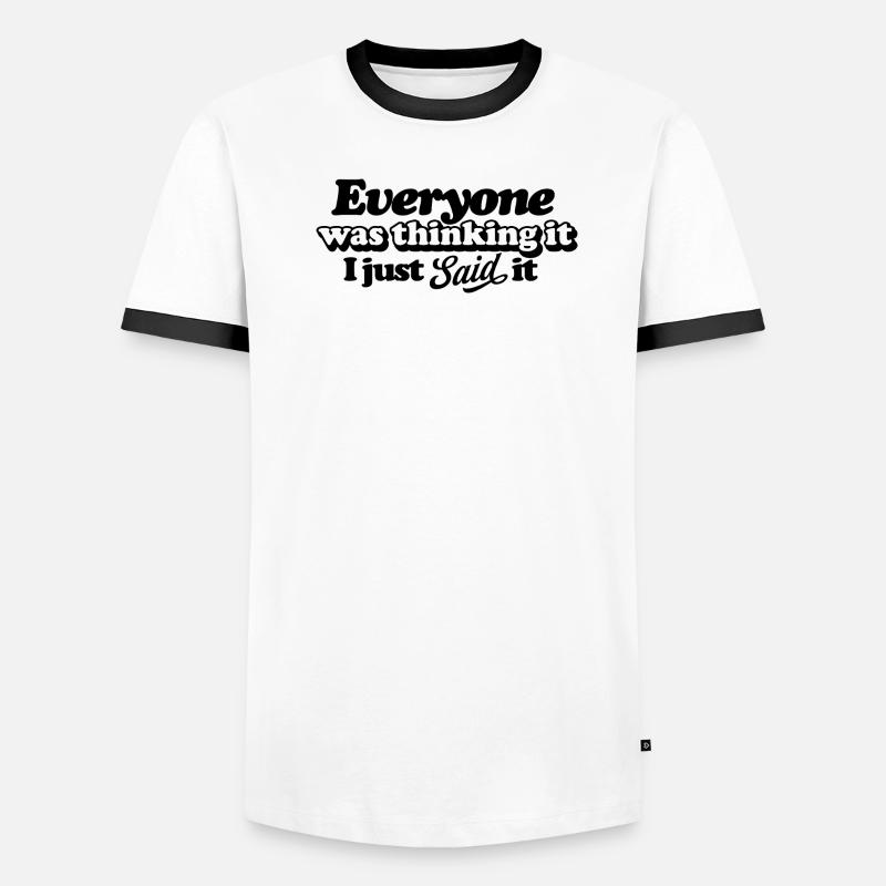 Application de la conception de la pensée créative T-shirt contrasté Homme
