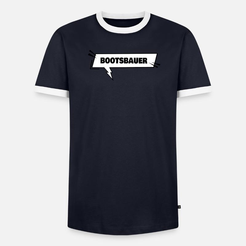 Bootsbauer als Bildung Männer Kontrast-T-Shirt